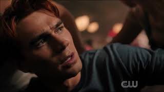 Archie Veronica Betty Jughead Find out Fred has died S04E01 4x1 Riverdale [upl. by Abehshtab236]