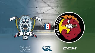 Northern Ice VS Hellfish  Div 5  8th December  iceHQ Rec League ice hockey [upl. by Llezniuq888]