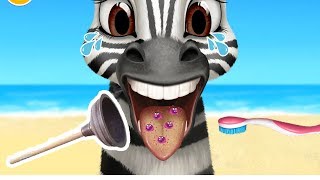 😜 Fun Animal Makeover Tropical Game 🙉 Jungle Animal Hair Salon Kids 2  123Funs Dressup Tutotoons [upl. by Tade]