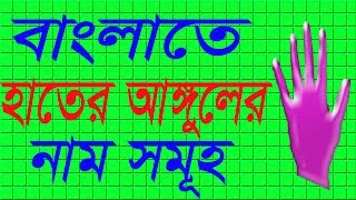 Five finger names in Bangla  Faysal Jewel [upl. by Ress543]