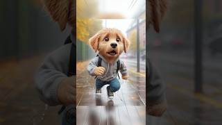 A bad day for cute puppy but 😓😨 ai dog aidog cute puppy cartoon aiart funny story [upl. by Luna]