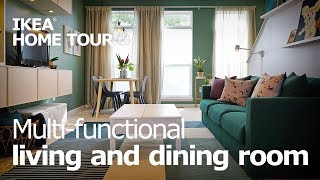 Living Room Ideas for a Small Space  IKEA Home Tour Episode 407 [upl. by Eslud]