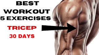 Best workout 5 exercises srong triceps workout [upl. by Earased]