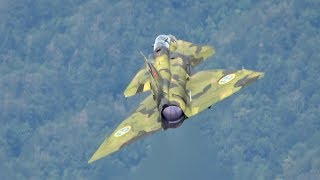 Saab Viggen SK37E Swedish Airforce Historic Flight SwAFHF flying Display Zigermeet 2019 AirShow [upl. by Hake334]