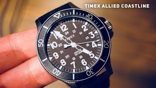 TIMEX ALLIED Coastline 43MM Watch Review  Indiglo is awesome [upl. by Regor818]