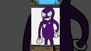 DIBUJANDO A WILLIAM AFTON PURPLE GUY EN ESTILO RUBBERHOSE parati shorts popular fnaf [upl. by Adnola]