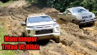 Main lumpur Triton VS Hilux [upl. by Jacquelyn986]