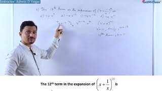 Expansion of Binomial Series Simplified KCET 11th Mathematics Binomial Theorem [upl. by Doralin402]