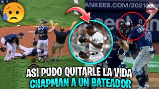 El día que AROLDIS CHAPMAN le pudo QUITAR la VIDA a un BATEADOR tras LANZARLE a la CABEZA  MLB [upl. by Sevart]