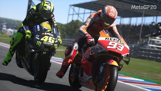 KEJUARAAN MOTOGP TERMAS DE RÍO HONDO ROSSI MARQUEZ BERDUEL SENGIT [upl. by Anayeek252]