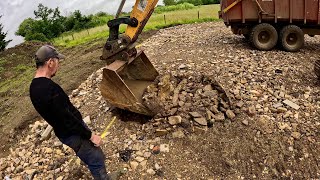 Digging Post Holes for the New Barn [upl. by Llednahc]