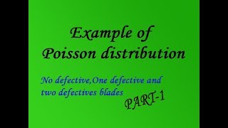 Probability of Poisson distribution using simple steps good examplePART1 [upl. by Muirhead]