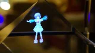 初音演唱會 Hologram 3D 全息影像投影 [upl. by Ardelis]