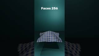 Cloth Simulation 1 Faces vs 160000 Faces [upl. by Cedell]