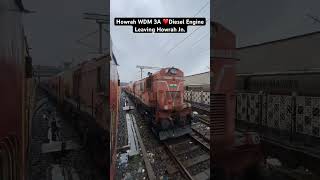 Howrah WDM 3A 🔥Diesel Engine leaving Howrah Jn [upl. by Aralomo]