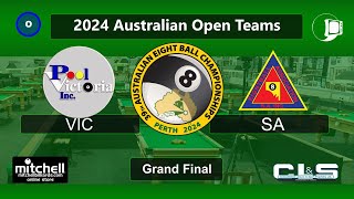 VIC v SA  Open Teams Grand Final  2024 AEBF Nationals [upl. by Ayojal985]