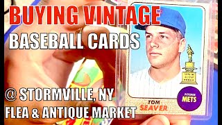 Buying Vintage Baseball Cards  Stormville Flea amp Antique Market [upl. by Eaver]