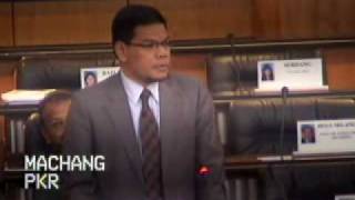 MP PKR Machang Bahas Rang UndangUndang Bank Negara Malaysia 2009 1 [upl. by Alyakam]