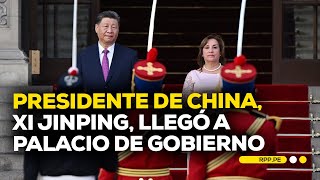 APEC Perú 2024 Xi Jinping llegó a Palacio de Gobierno para reunirse con Dina Boluarte  BREAKING [upl. by Eihpos170]