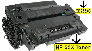 HP 55x toner refill  HP 55X CE255X Toner Compatible Cartridge Black printerstoners [upl. by Joel94]