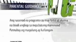 ABS CBN Parental Guidance Advisory in Tagalog YouTube [upl. by Haraj]