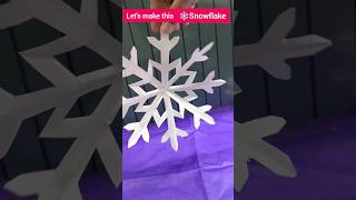 How to paper snowflakesDay1 of Christmas Crafts snowflake papercraft christmas diy shortsfeed [upl. by Weidman]