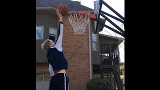 13 Year Old Dunks on 10 feet [upl. by Harbison43]