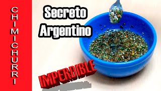 CHIMICHURRI ARGENTINO CASERO  Receta ORIGINAL  SECRETO 🙄 [upl. by Atnuahs236]