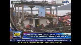 Permanenteng tirahan para sa Yolanda victims tatapusin ng NHA bago matapos ang taon [upl. by Eidroj500]