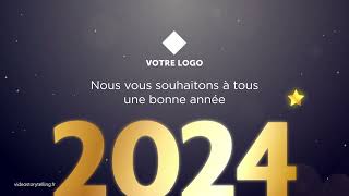 Carte vœux digitale équipe brillante🌟✨ 2024 FX177  Vidéostorytelling by Néologis [upl. by Teleya]