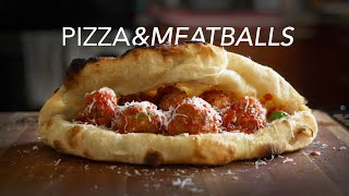 Sourdough Pizza amp Meatball Sub  Juiciest Thing Ever Made [upl. by Simara]