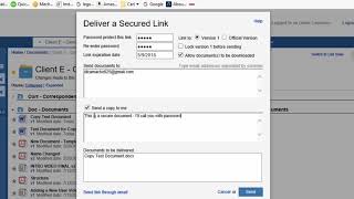 NetDocuments Sending a Secure Document [upl. by Morgenthaler]