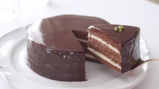 チョコレート・バタークリームケーキの作り方 Flourless chocolate cake｜HidaMari Cooking [upl. by Lladnor]