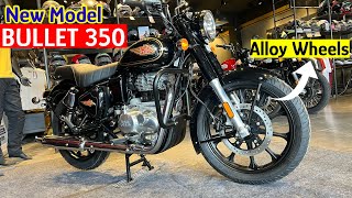 New Royal Enfield Bullet 350 Standard with Alloy Wheels 2024  Should You Buy or Not [upl. by Auhsaj]