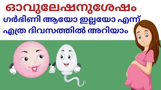 First Pregnancy Symptoms in malayalam🤔 ഓവുലേഷൻ കഴിഞ്ഞു ഗർഭിണിയാണോ [upl. by Nodlehs]