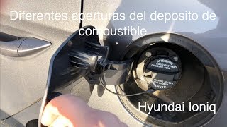 Apertura del deposito de combustible en Huyndai Ioniq [upl. by Nazario]