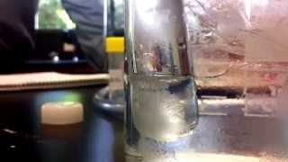 Supersaturation using sodium thiosulphate Na2S2O3•5H2O crystal form [upl. by Edmonda]