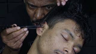 Scalp Scratching amp Comb Massage by Asim Barber  Head Massage amp Neck Cracking  Spine Cracking ASMR [upl. by Ydniahs]