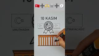 Kolay 10 Kasım Resmi Çizim Ve Boyama 10kasım atatürküanma atatürk turkey türkiye art [upl. by Jeff577]