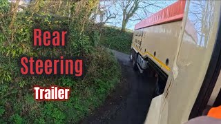 Rear Steer Blower Trailer  Goes anywhere Part 1 [upl. by Selig]