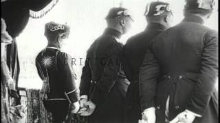 Kaiser Wilhelm II arrives to officially open Germanys new Olympic Stadium near BHD Stock Footage [upl. by Sergio]