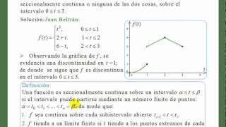 Funcion seccionalmente continua Boyce y DiPrima 611mp4 [upl. by Vinn]