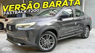 NOVO FIAT FASTBACK T200 2024 VERSÃO SIMPLES E BARATA BEM EQUIPADA MELHOR QUE MUITO SUV NA CATEGORIA [upl. by Trabue]