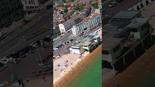 Weymouth Beach in 534 seconds 🏖️ weymouth beach beachvibes dronevideo [upl. by Assilev]