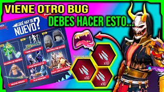 NUEVO BUG ERROR RULETA DE TOKENS CUERNITOS DORADOS LUNA SANGRIEN CAJA MERCADO NUEVA AGENDA FREE FIRE [upl. by Bertrand942]