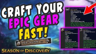 How to get epic crafted gear  Season of Discovery [upl. by Marge]