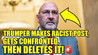 MAGA Congressman IMMEDIATELY REGRETS Making A RACIST Post [upl. by Tesler]