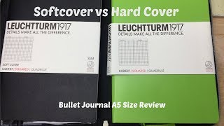 Softcover vs Hard Cover Leuchtturm 1917 A5 Square Grid [upl. by Susanetta]