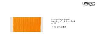 Inadine Non Adherent Dressing 9 5 x 9 5cm Pack of 10 JKP01491 [upl. by Vernita]