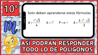 3️⃣9️⃣ Área y Perímetro de Triángulo Cuadrado y Hexágono para Prueba Estandarizada [upl. by Ryann]